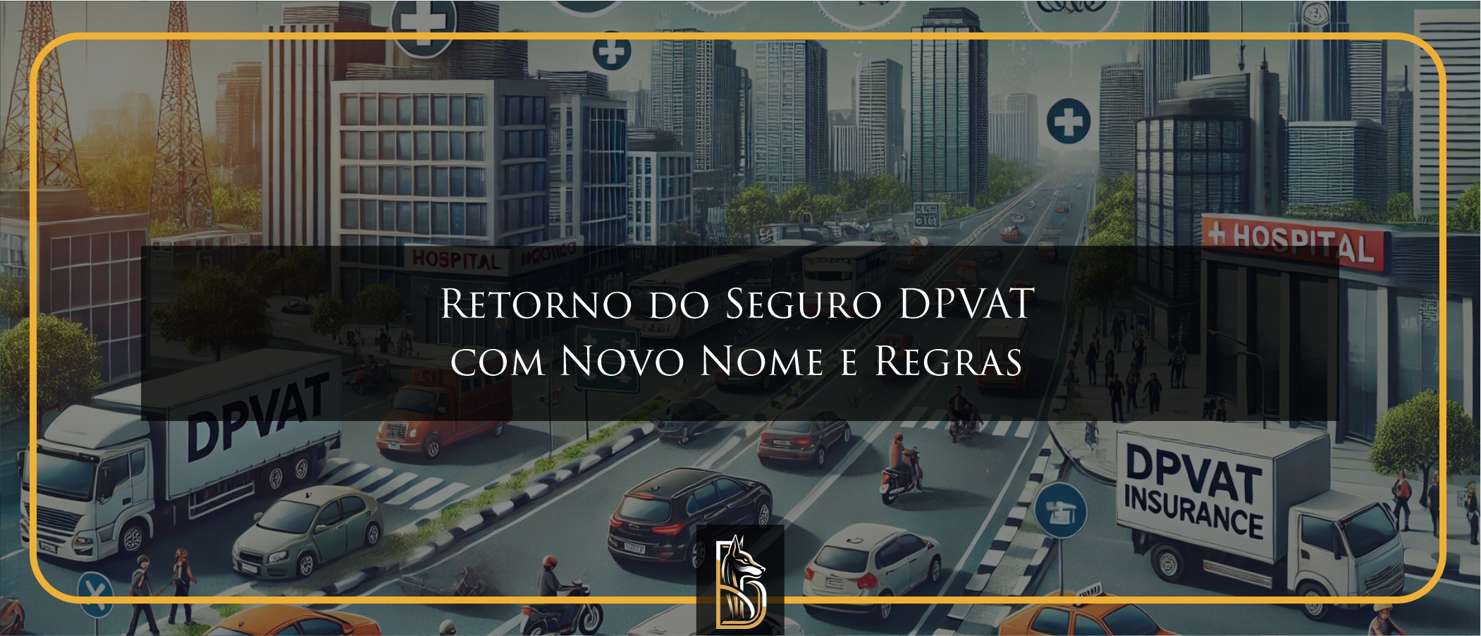 Trânsito movimentado em uma cidade moderna, simbolizando a importância do SPVAT para a proteção das vítimas de acidentes de trânsito.